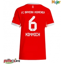 Camiseta Bayern Munich Joshua Kimmich #6 Primera Equipación para mujer 2025-26 manga corta